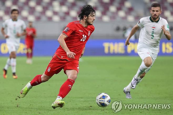 이란 골잡이 아즈문 [AFP=연합뉴스]