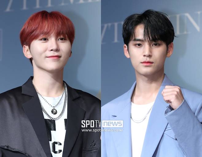 ▲ 세븐틴 승관(왼쪽), 민규. ⓒ스포티비뉴스DB