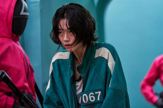 Actor Jung Ho-yeon plays a character named Sae-byuk in "Squid Game." [NETFLIX]