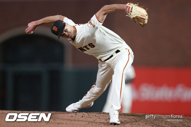 [사진] 샌프란시스코의 우완 언더스로인 타일러 로저스.ⓒGettyimages(무단전재 및 재배포 금지)