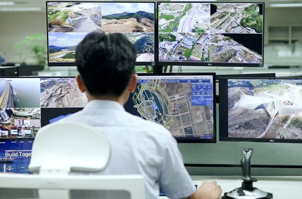 사진설명 : 대우건설 건설산업용 드론관제시스템