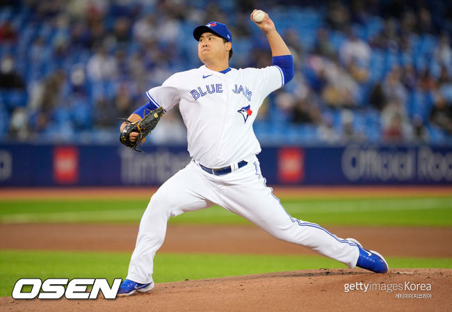 [사진] 토론토 블루제이스 류현진 ⓒGettyimages(무단전재 및 재배포 금지)