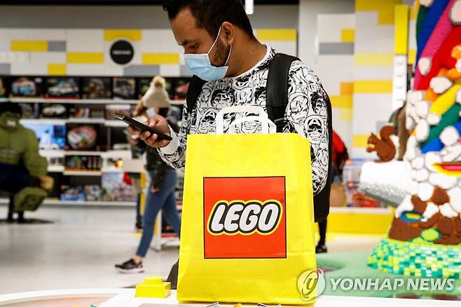 미국 뉴욕의 한 레고 매장 [로이터=연합뉴스 자료사진]
