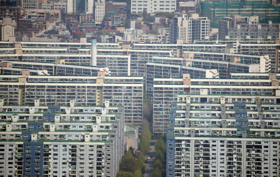 서울 강남구 대모산 전망대서 바라본 대치동 은마아파트 일대. (사진=연합뉴스 제공)