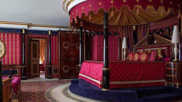 1박에 2만5000달러(약 2956만원)이 들었다던 로열 스위트룸. (버즈 알 아랍 호텔 제공) © 뉴스1