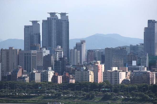 서울 강남구 삼성동과 청담동 일대 아파트 단지. [연합]