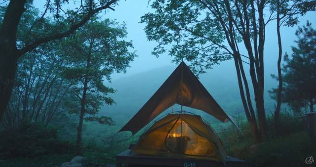 ▲황매산 숲속 야영장ⓒ합천군