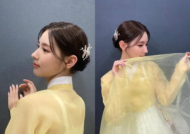 Girls) The children showed off their fine figure in Hanbok.On the 14th, Mi-yeon posted several photos on his instagram with an article entitled M Countdown full of happiness today.Mi-yeon in the photo showed an elegant charm in a yellow-toned bright hanbok, which perfectly matched the hair and decorations to highlight the beautiful beauty.Mi-yeon boasted a luxury nose and boasted a beautiful doll visual, and also emanated a playful story: fans praised it with comments such as too pretty, cute, and lovely.Meanwhile, Mi-yeon is working as a Mnet Music program M Countdown MC.