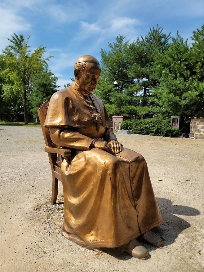 김대건 신부 생가 프란치스코 교황&nbsp;