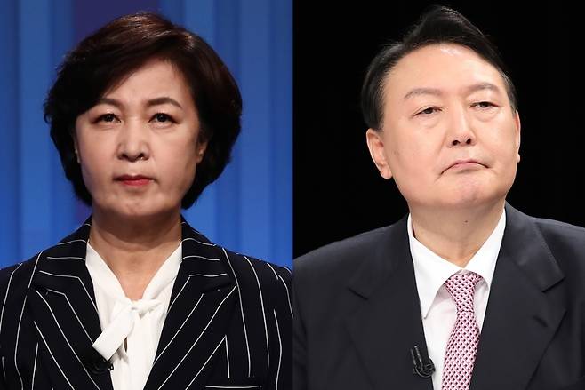 (왼쪽부터) 추미애 전 법무부 장관, 윤석열 전 검찰총장 / 사진=국회사진기자단, 제주도사진기자회