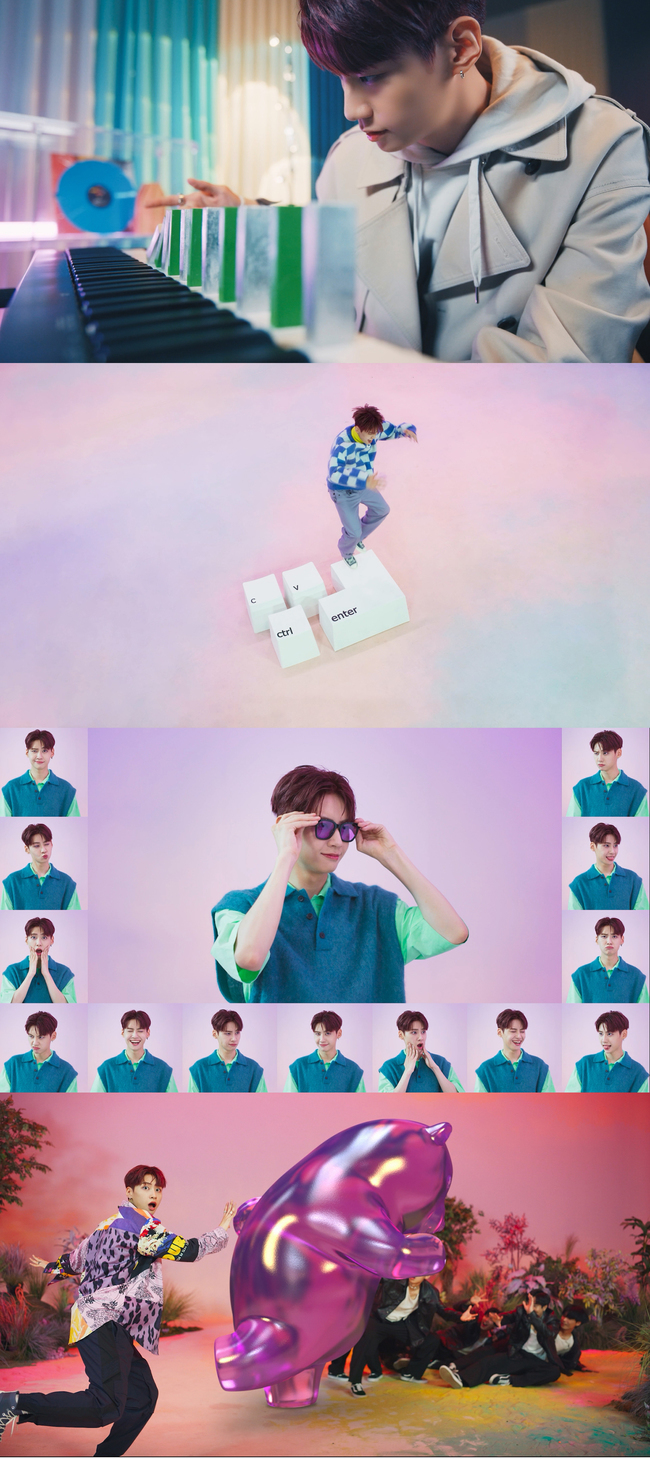 The title song Work Work music video teaser II of Lee Jin-hyuks 4th Mini Album [Ctrl+V] was released.Lee Jin-hyuk released the Work Work music video teaser I, which features The Artist Lee Jin-hyuk on October 15, and released a music video teaser II on October 17 with an innocent playful figure.Lee Jin-hyuk in the released Work Work music video teaser II video thrilled those who looked like innocent mischievous, playing with a minicar or running on a cap of a keyboard model.In addition, light and addictive beats and the lyrics Ctrl Ctrl V I will copy my heart were released, stimulating curiosity about the new album [Ctrl + V].Lee Jin-hyuks 4th Mini Album [Ctrl+V] is a total of two versions: Note and None.It is an album that captures the appearance of The Artist Lee Jin-hyuk and the human Lee Jin-hyuk.