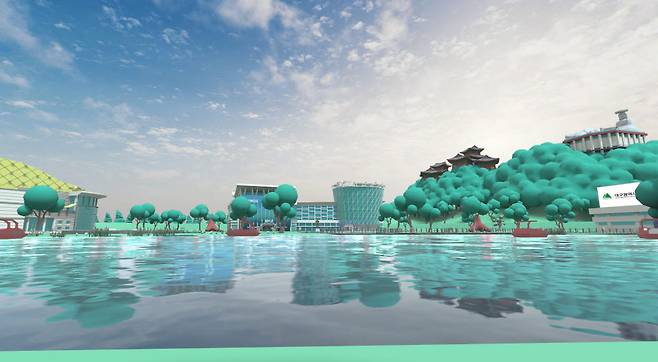 대구시가 엑스코, 수성못 등 대구의 주요 랜드마크를 담은 전용 메타버스 공간을 만든다. 수성못 전경.