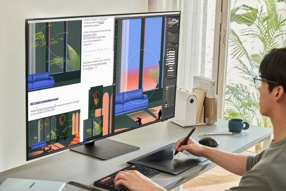 삼성전자의 스마트 모니터 M7 43형. [사진 삼성전자]