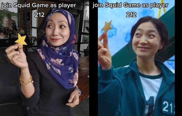 '한미녀' 역의 김주령 배우 닮은 꼴로 유명세를 얻게 된 말레이시아 여성 아티. /사진=세이즈