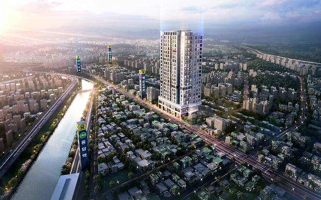 답십리역 지웰에스테이트 광역조감도 . [신영건설]