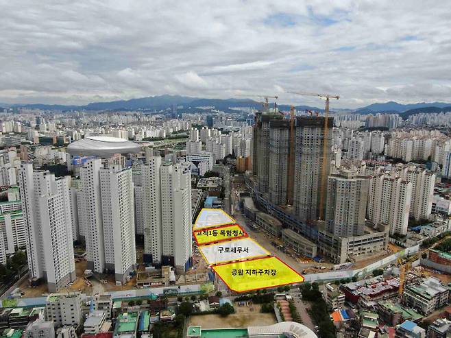 고척동 교정시설 이적지 복합청사 생활SOC복합화 위치도. 구로구 제공