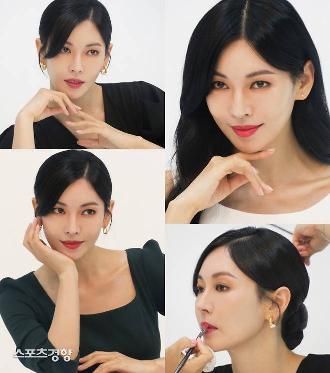 배우 김소연 광고 화보 비하인드컷. 사진 제이와이드컴퍼니