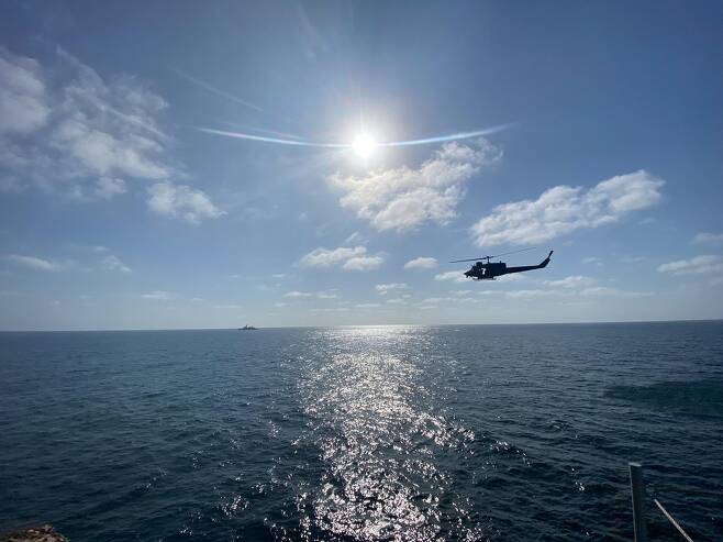 한-EU-오만, 아덴만서 첫 '해적퇴치 연합훈련'…청해부대 참가 [국방부 제공=연합뉴스]
