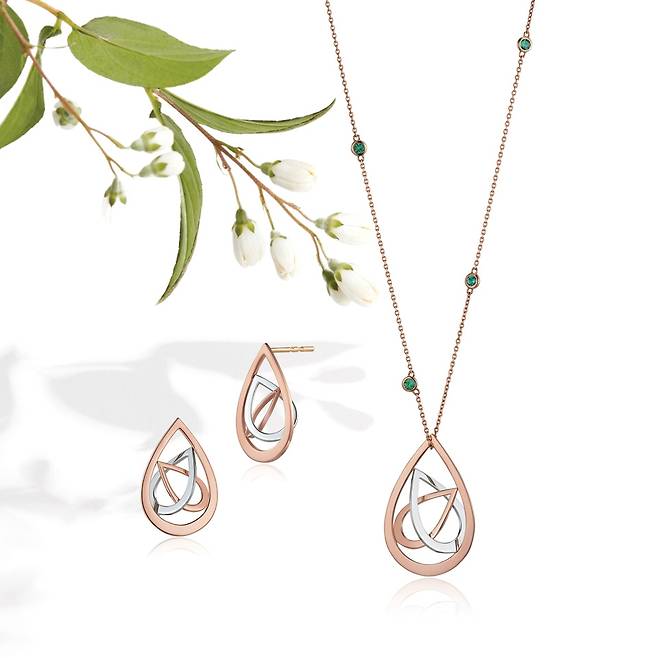 골든듀 '워터릴리듀(Waterlily Dew)' 펜던트, 귀고리