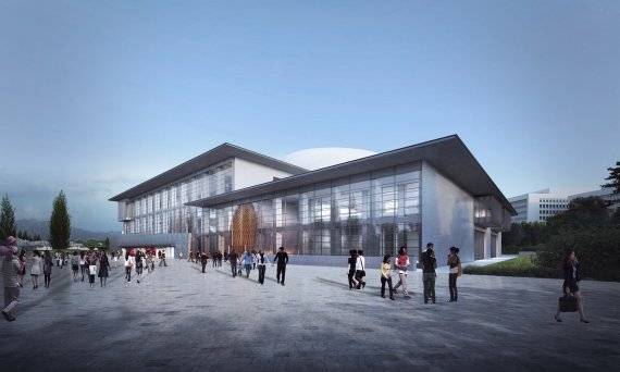 [서울=뉴시스] 서울식물원 진입광장. 2021.10.20. (사진 = LG아트센터 제공) photo@newsis.com /사진=뉴시스