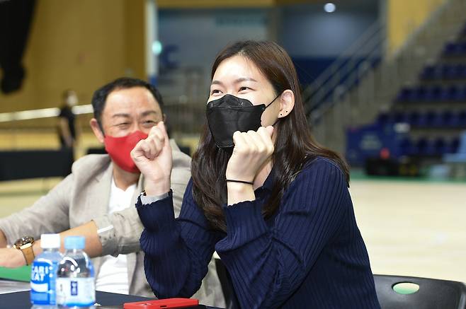 9월 신인 드래프트에 참석한 박정은 BNK 감독 [WKBL 제공. 재판매 및 DB 금지]