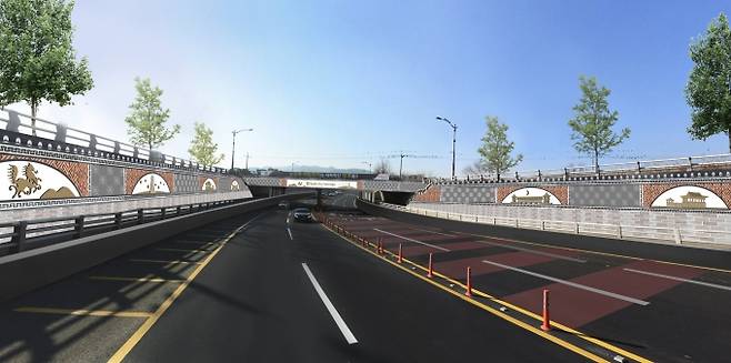 배반 지하차도 주간 예상도. (경주시 제공) 2021.10.21