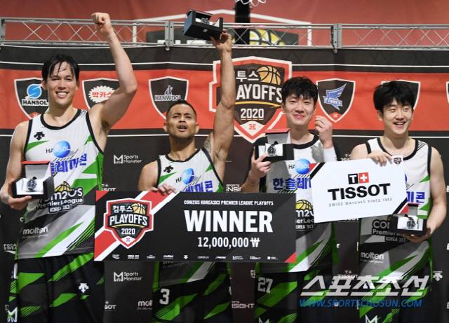 ◇지난 시즌 우승팀 한솔레미콘. 스포츠조선DB