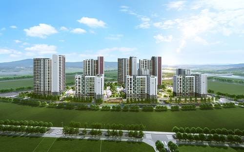 부산 `에코델타시티 한양수자인` 투시도[출처: (주)한양]