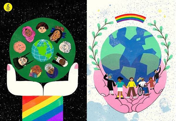 국제앰네스티 존엄캠페인 일러스트