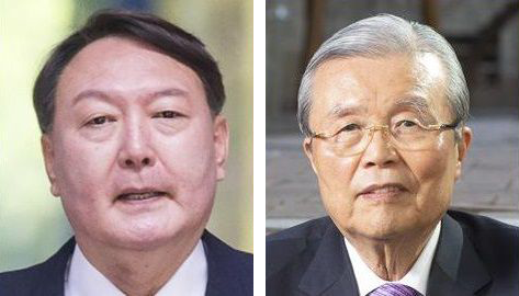 국민의힘 윤석열(왼쪽) 전 검찰총장과 김종인 전 비대위원장. /조선일보DB
