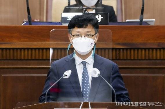 박우식 김포시의회 의원 22일 5분 자유발언. 사진제공=김포시의회