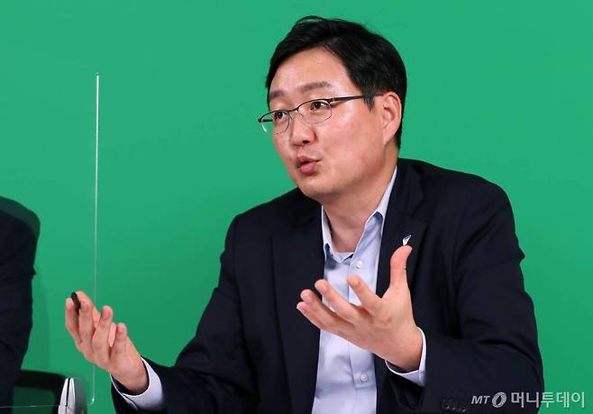 김승현 한국포스증권 마케팅담당 상무 인터뷰 /사진=김휘선 기자 hwijpg@