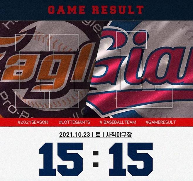 [롯데 자이언츠 인스타그램 캡처. 재판매 및 DB 금지]