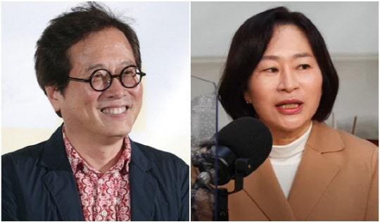 맛 칼럼니스트 황교익씨(왼쪽)와 원희룡 제주도지사 부인 정신과 의사 강윤형씨. 연합뉴스, 매일신문 유튜브