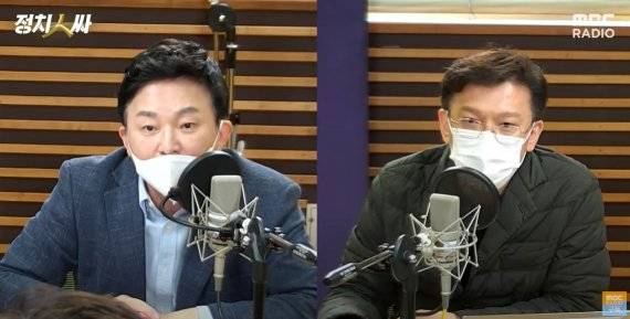 국민의힘 대선주자인 원희룡 전 제주지사와 현근택 전 이재명 캠프 대변인은 23일 MBC 라디오 '정치인싸'에 출연해 설전을 벌였다. /사진=MBC 라디오 정치인싸 캡처