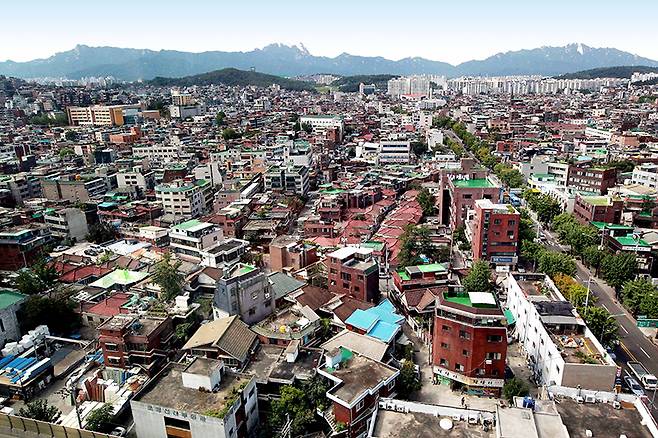 노후 주택이 밀집한 서울 성북구 장위동 일대 (매경DB)