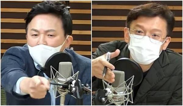 원희룡 국민의힘 대선 경선 후보(왼쪽), 현근택 변호사. MBC&nbsp;‘정치인싸’ 유튜브 영상 갈무리