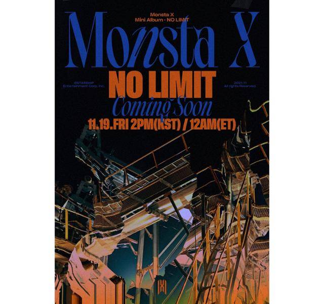 그룹 몬스타엑스(MONSTA X)가 다음 달 19일 컴백을 확정했다. 스타쉽엔터테인먼트 제공