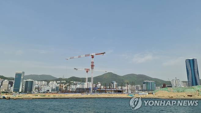 부산 북항 재개발 공사현장 [연합뉴스 자료사진]