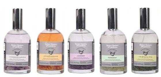 유비저균이 검출돼 전량 회수된 아로마테라피 스프레이 제품 종류 전체. [미 소비자제품안전위원회 사이트 캡처]