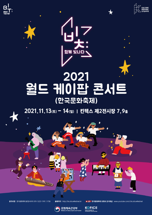 2021 월드 케이팝 콘서트 포스터