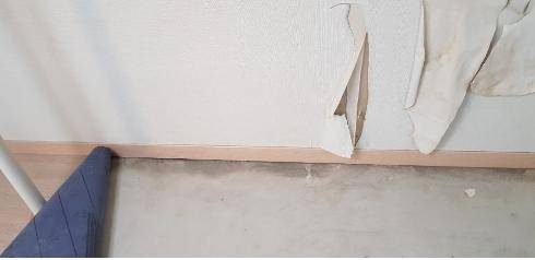 동탄 행복주택의 부실시공 문제를 불러왔던 하자 사진.&nbsp; &nbsp;김은혜 의원실 제공