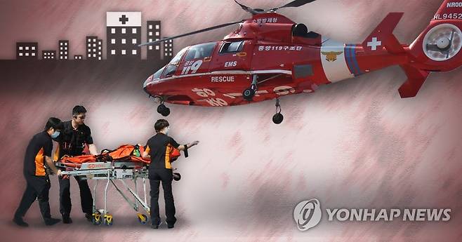 응급환자 이송 헬기(PG) [제작 이태호] 사진합성, 일러스트