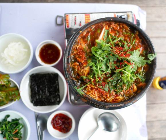 한벽루 민물새우탕