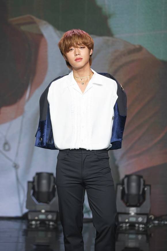 박지훈이 다섯 번째 미니 앨범 'HOT&COLD' 발매 쇼케이스를 진행했다. /마루기획 제공