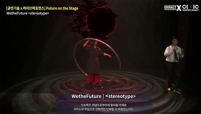 2020 콘텐츠임팩트 당시의 ‘Future on the Stage’ 공연 자료. 출처=한국콘텐츠진흥원