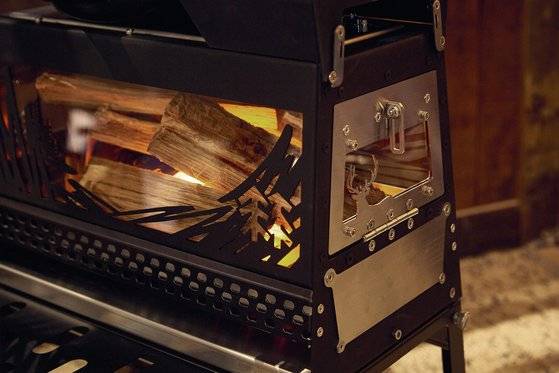 코오롱스포츠 화목난로 부뚜막. [사진 코오롱스포츠]