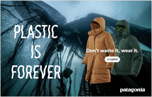 ‘넷플러스’는 바닷속에서 수백년간 썩지 않는 폐그물을 수거해 만든 의류용 재생 소재다. /사진제공=파타고니아