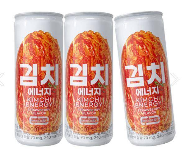 푸드테크 스타트업 적컴퍼니가 개발한 김치 탄산음료 '김치에너지'. 적컴퍼니 제공