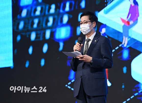 조경식 과학기술정보통신부 제2차관이 축사를 하고 있다. [사진=정소희 기자]